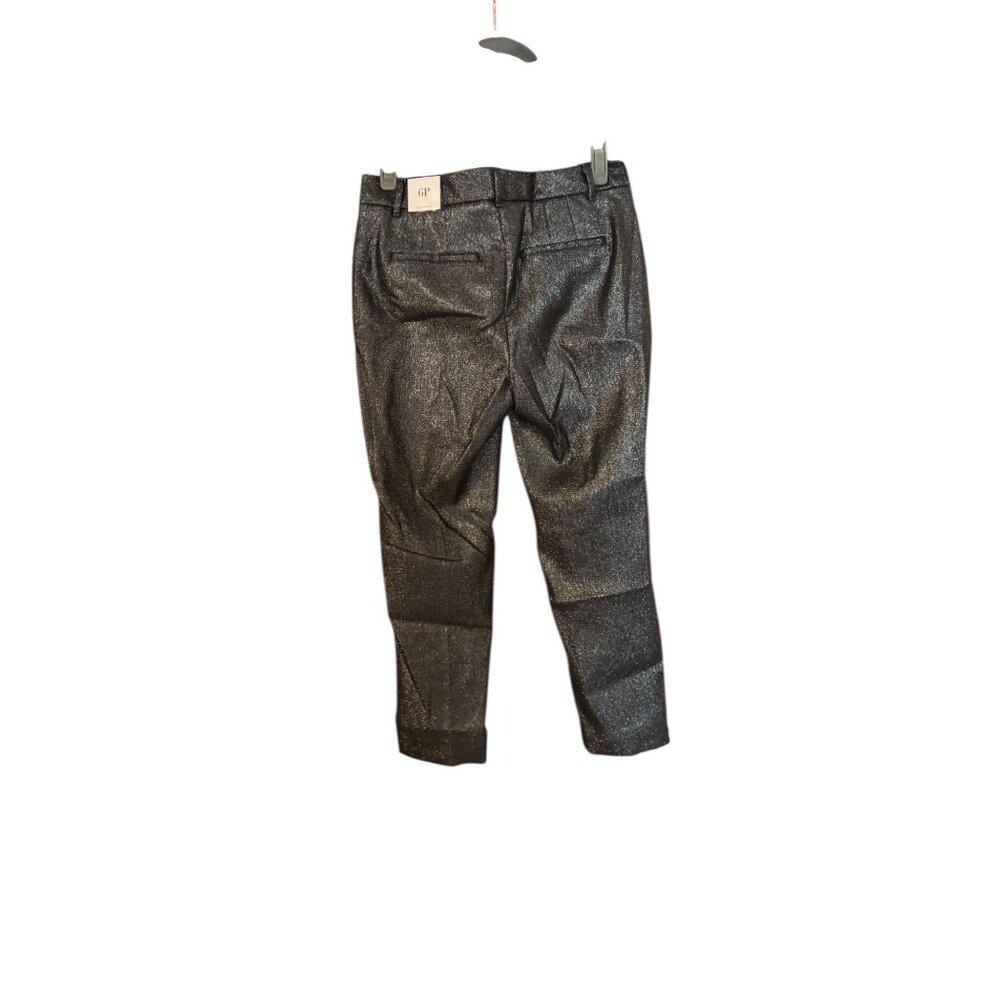 White House Black Market Hematite Slim Ankle Size 6P Shimmer NWT Trouser - Picture 2 of 7